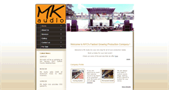 Desktop Screenshot of mkaudioinc.com