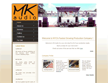 Tablet Screenshot of mkaudioinc.com